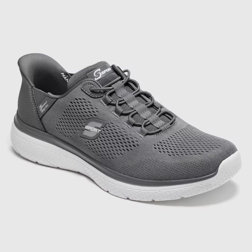 K-23 S Sport By Skechers Men's Size 7.5 Moralis Step-In Elastic Sneakers in Gray